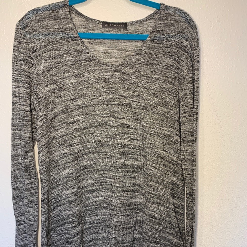 wheatherly grey longsleeve sweater
